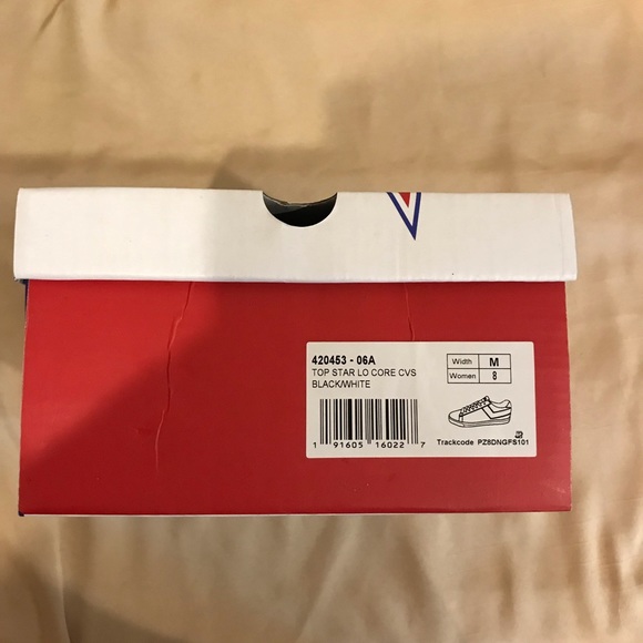 PRIVATELY SOLD!!! Pony Top Star women canvas Black / White size 8. - Picture 7 of 7